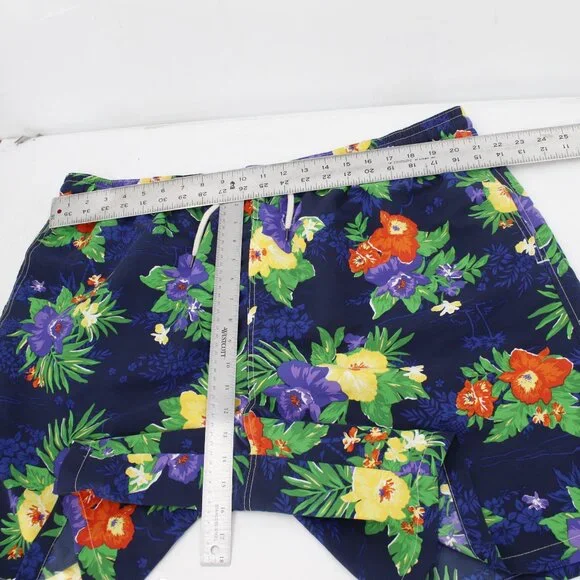 Polo Ralph Lauren Board Shorts Men's 2XLT Hawaiian Floral Lined Elastic Waist - Picture 6 of 9